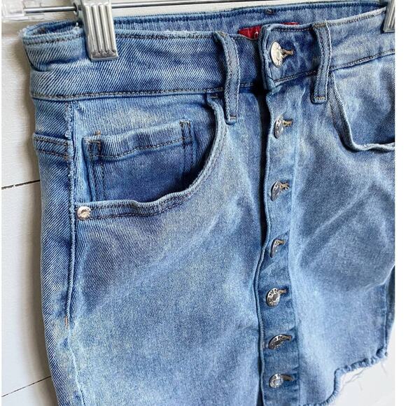 Guess Joanna’s MR Mini Skirt in Indigo Acid Skirt SZ S - Picture 4 of 11